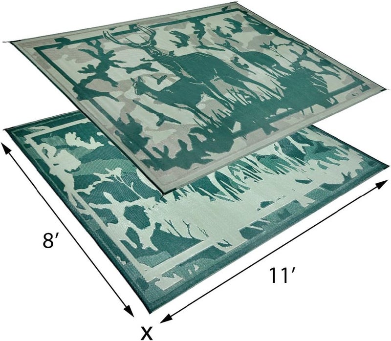 Stylish Camping HC8114 Desert Camo/Green 8'x11' Camo Deer Mat, 1 Pack - Image 2